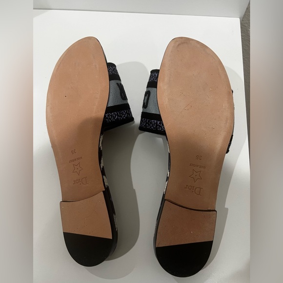 Christian Dior DWAY SLIDE
Deep Ocean Blue Mizza Embroidered Cotton - Picture 5 of 5